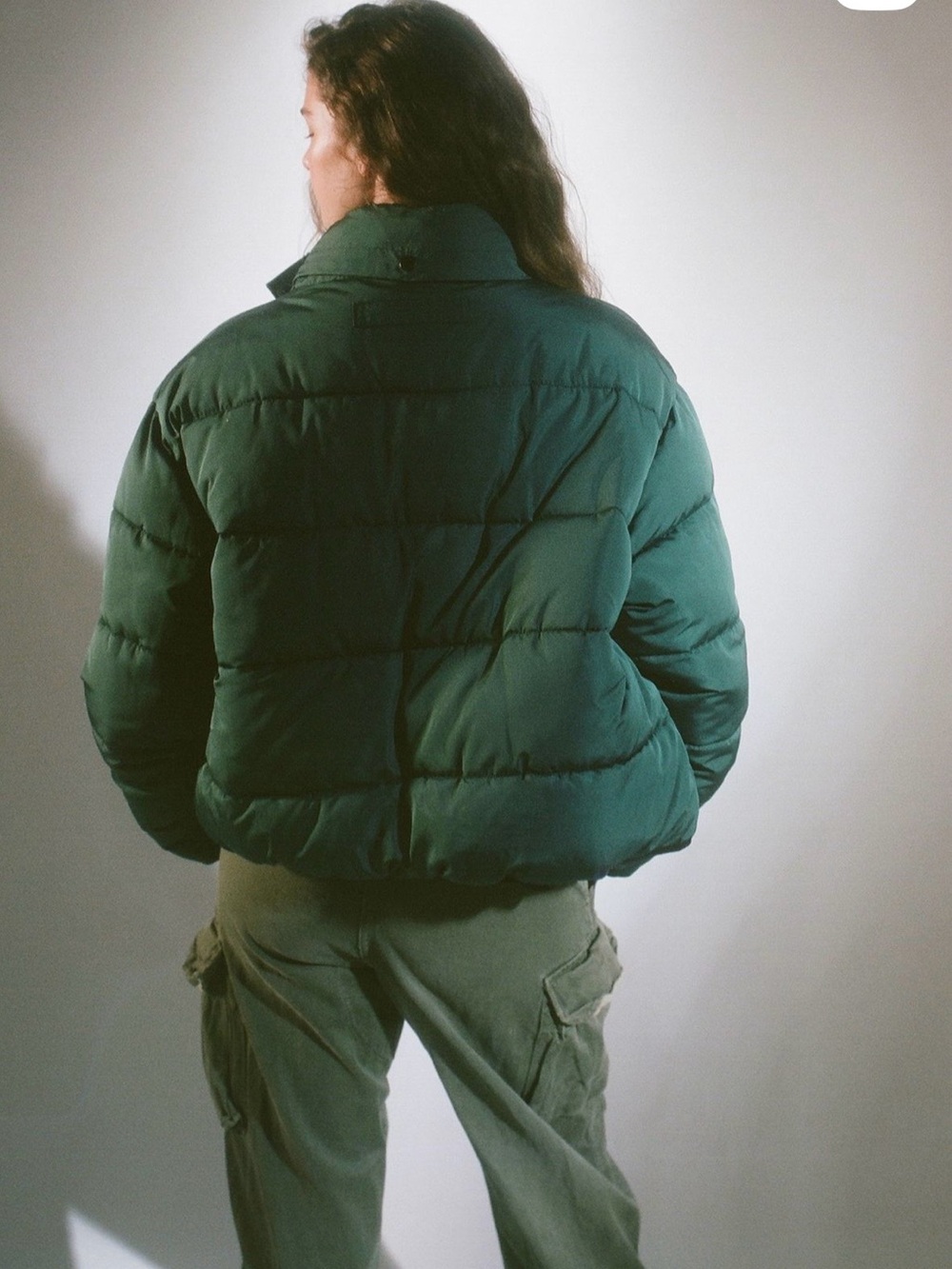 Urban Outfitters dark green Quilted Puffer Jacket - Picture 8 of 10